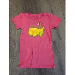 Master's Golf Tournament Girl's Medium Pink T-Shirt
